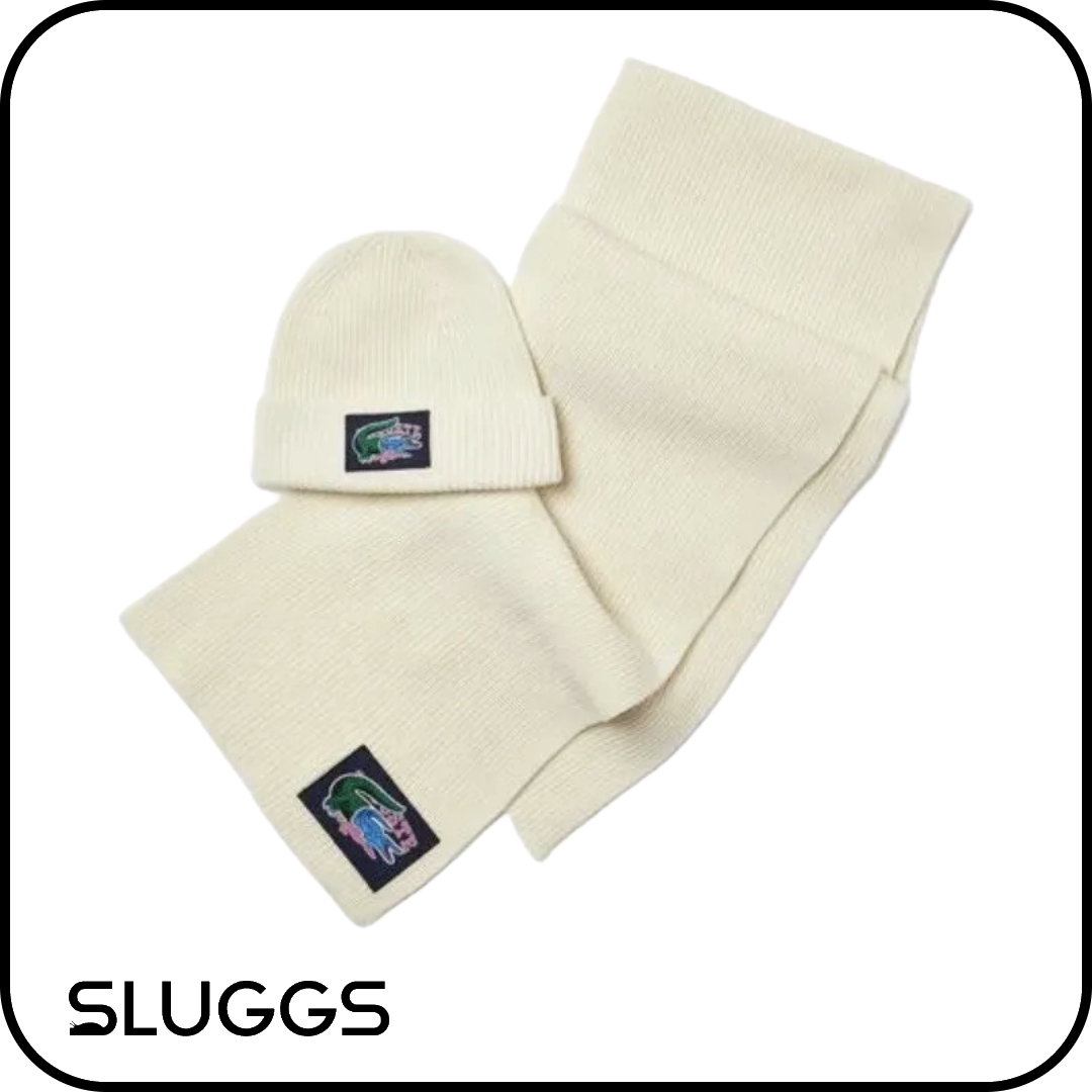 LACOSTE - BEANIE HAT & SCARF BOX SET