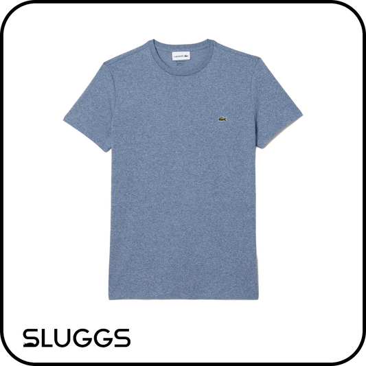 LACOSTE - PIMA T-SHIRT TEXTURED BLUE