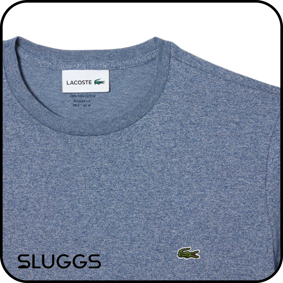 LACOSTE - PIMA T-SHIRT TEXTURED BLUE