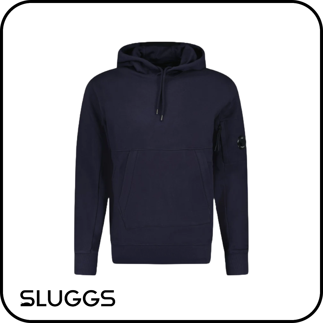 C.P. COMPANY - LENS DIAGONAL RAISED HOODY
