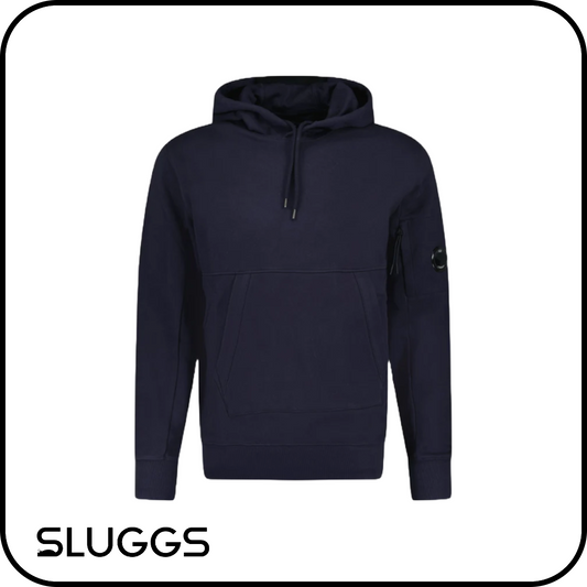 C.P. COMPANY - LENS DIAGONAL RAISED HOODY