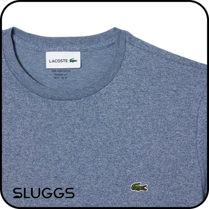 LACOSTE - PIMA T-SHIRT TEXTURED BLUE